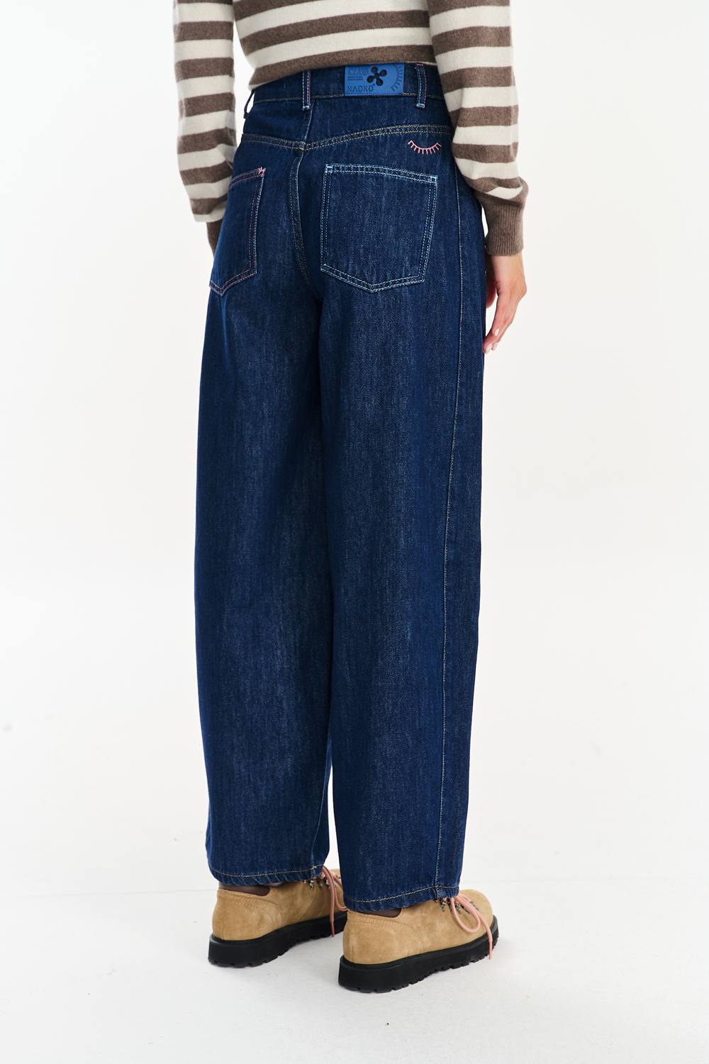 Spodnie jeansowe barrel Easy Blue