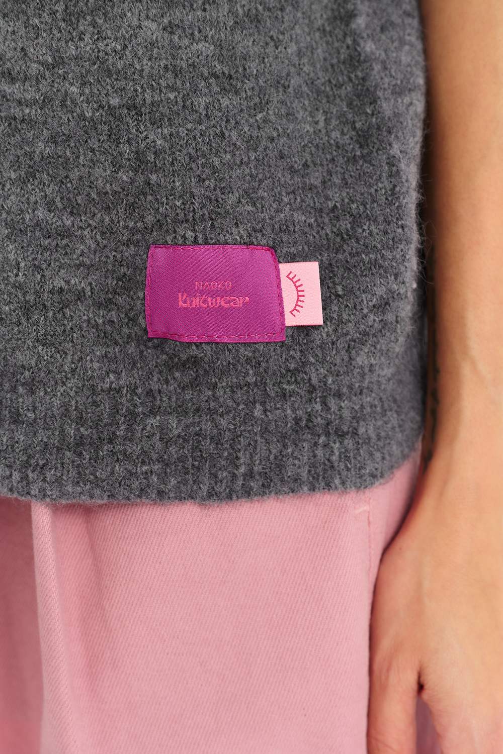 Sweter z krótkim rękawem Pebble