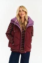 Krótka kamizelka Midnight Plum