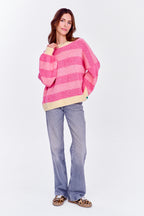 Sweter z wełną Strawberry Cream