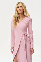 Sukienka dzianinowa midi Gentle Blush