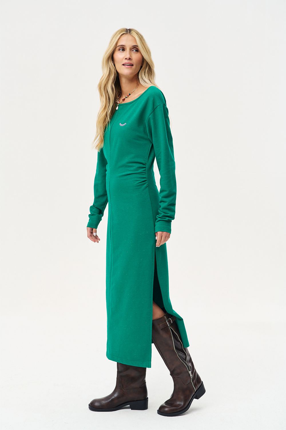 Sukienka dzianinowa Emerald Hush