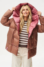 Dwustronna kurtka zimowa Alaska Caramel Blush