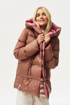 Dwustronna kurtka zimowa Alaska Caramel Blush