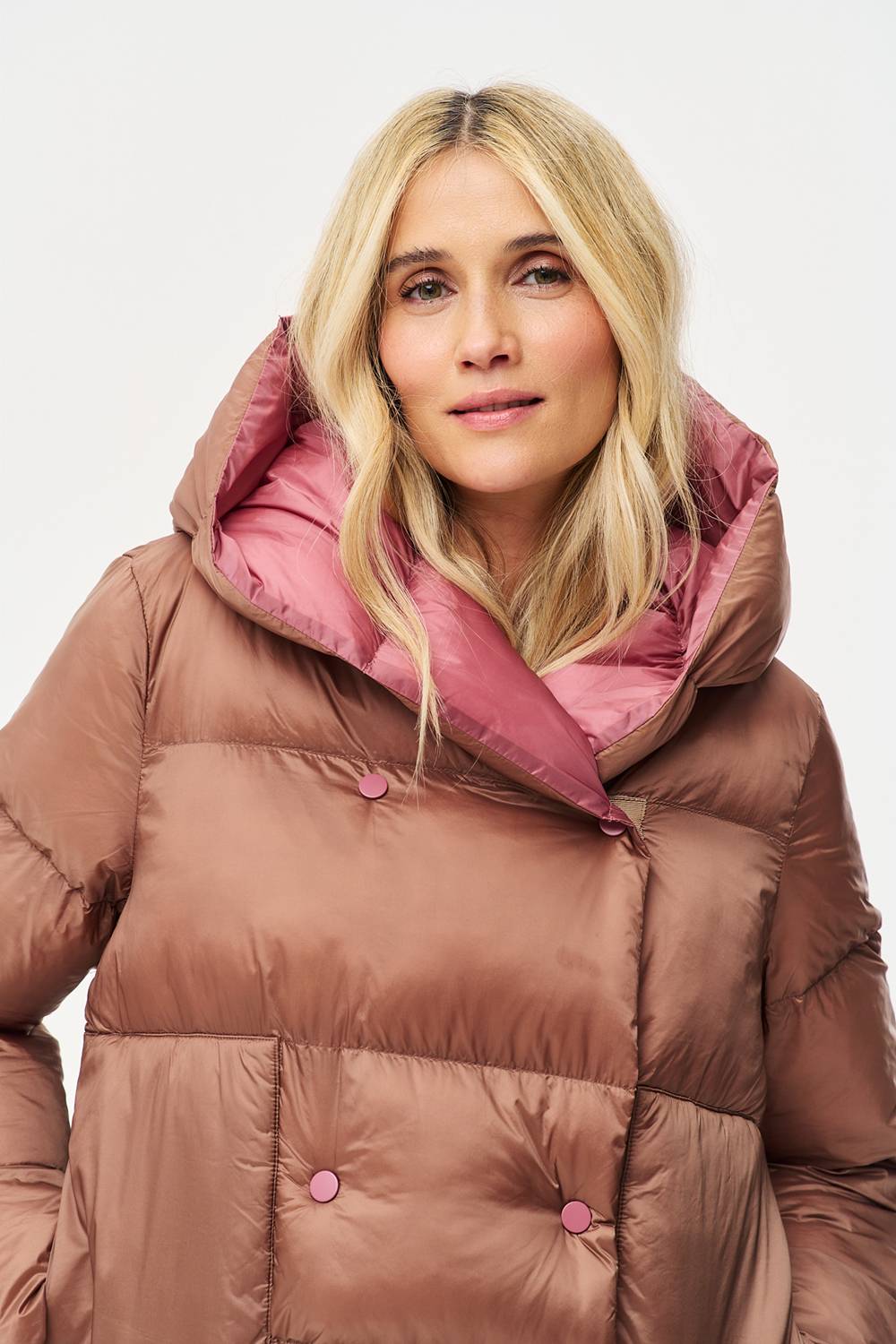 Dwustronna kurtka zimowa Alaska Caramel Blush