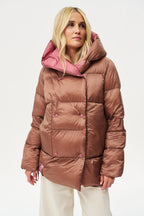 Dwustronna kurtka zimowa Alaska Caramel Blush