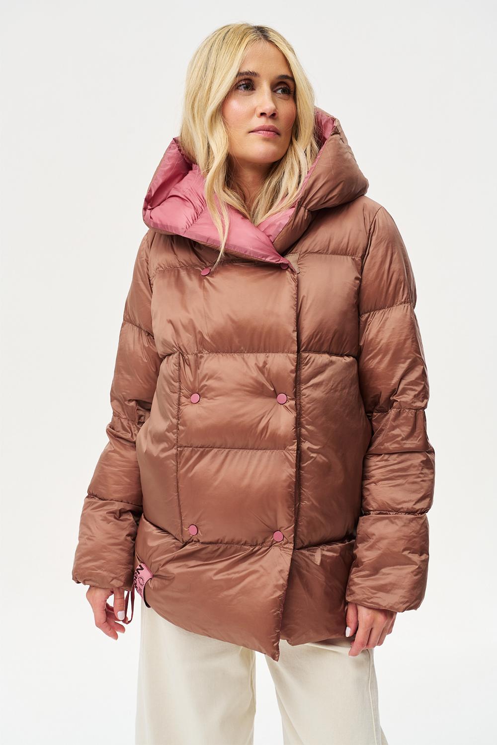 Dwustronna kurtka zimowa Alaska Caramel Blush