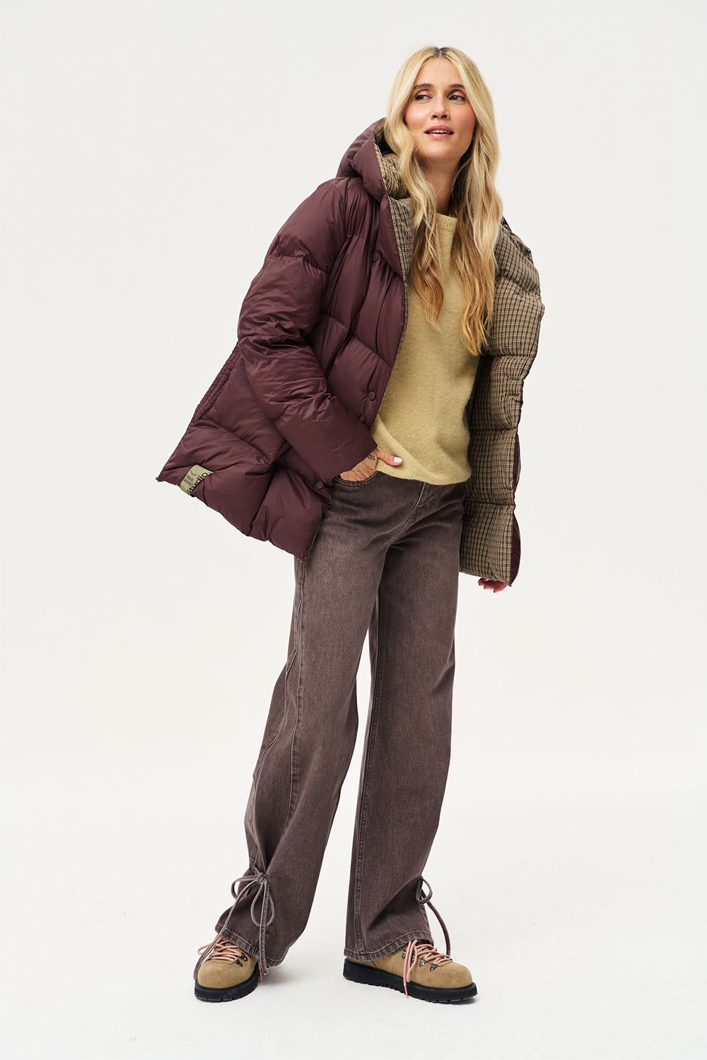 Dwustronna kurtka zimowa Alaska Moody Plaid