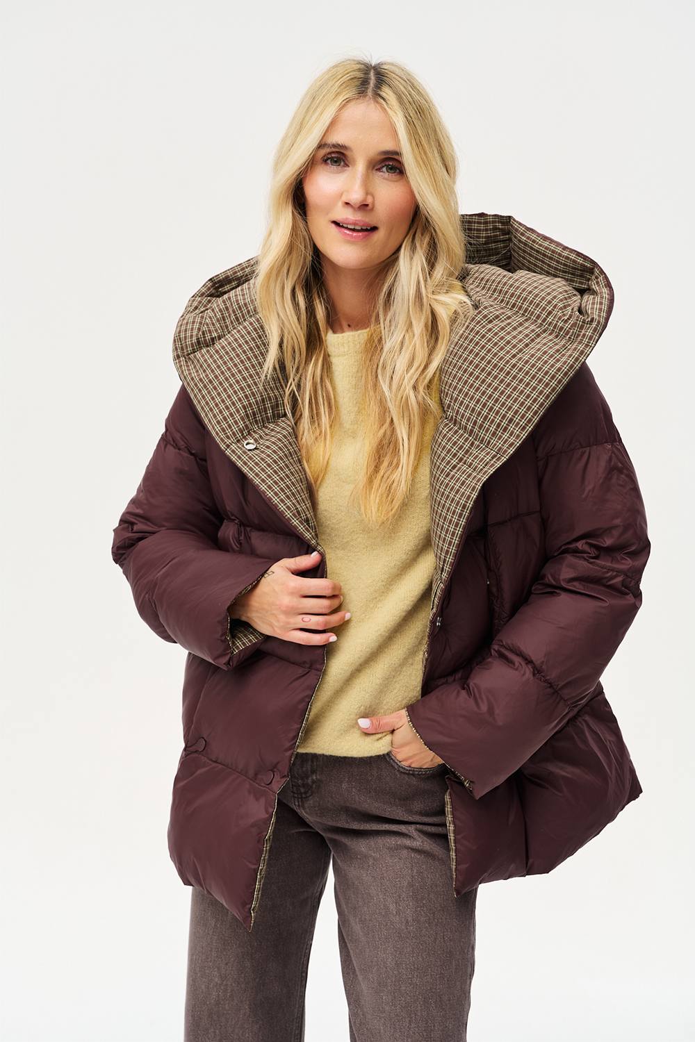 Dwustronna kurtka zimowa Alaska Moody Plaid