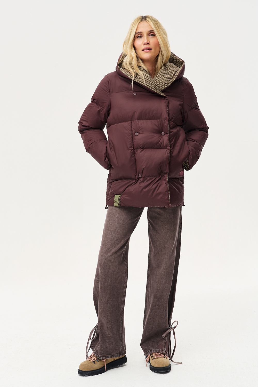 Dwustronna kurtka zimowa Alaska Moody Plaid