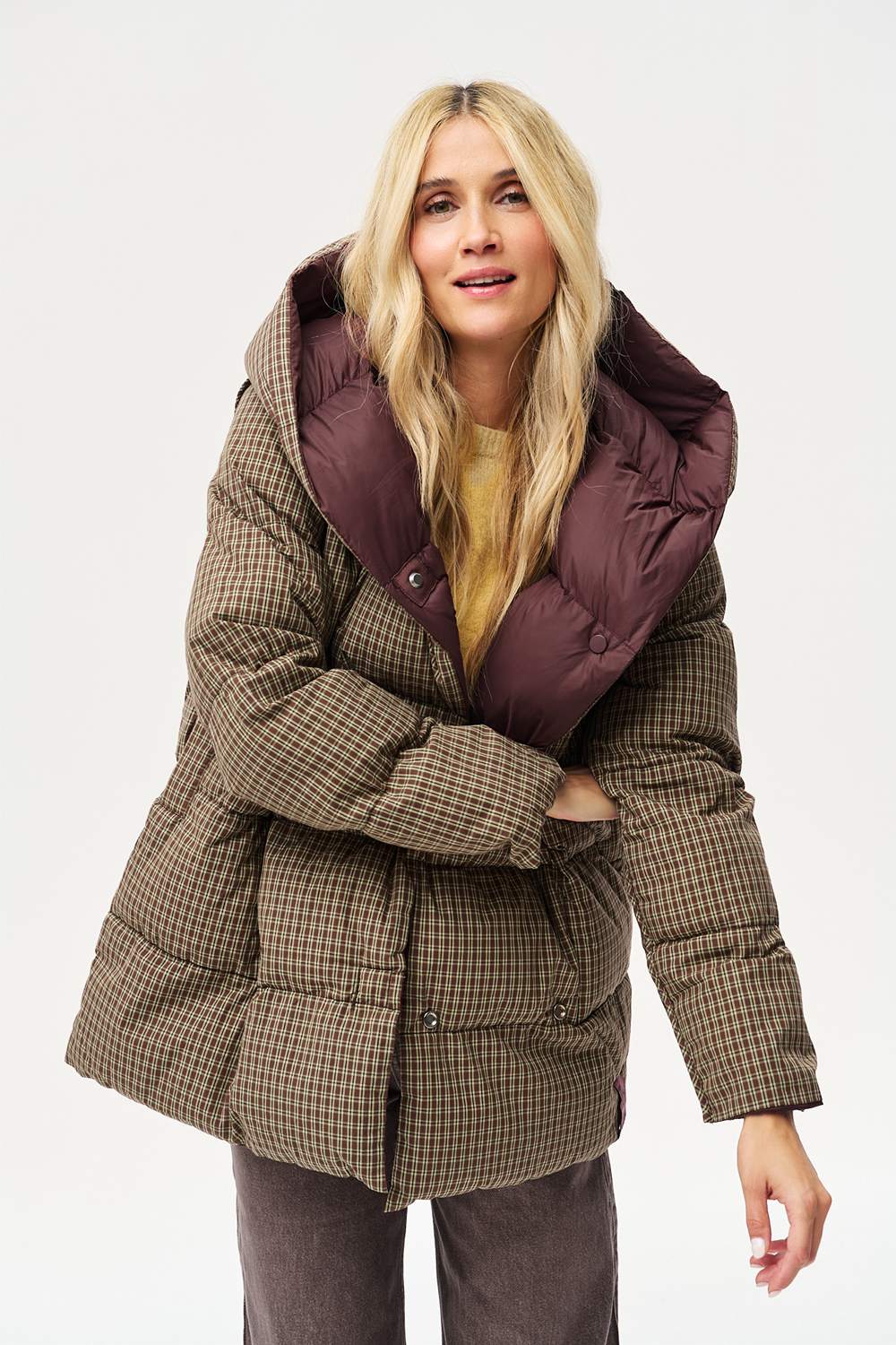Dwustronna kurtka zimowa Alaska Moody Plaid