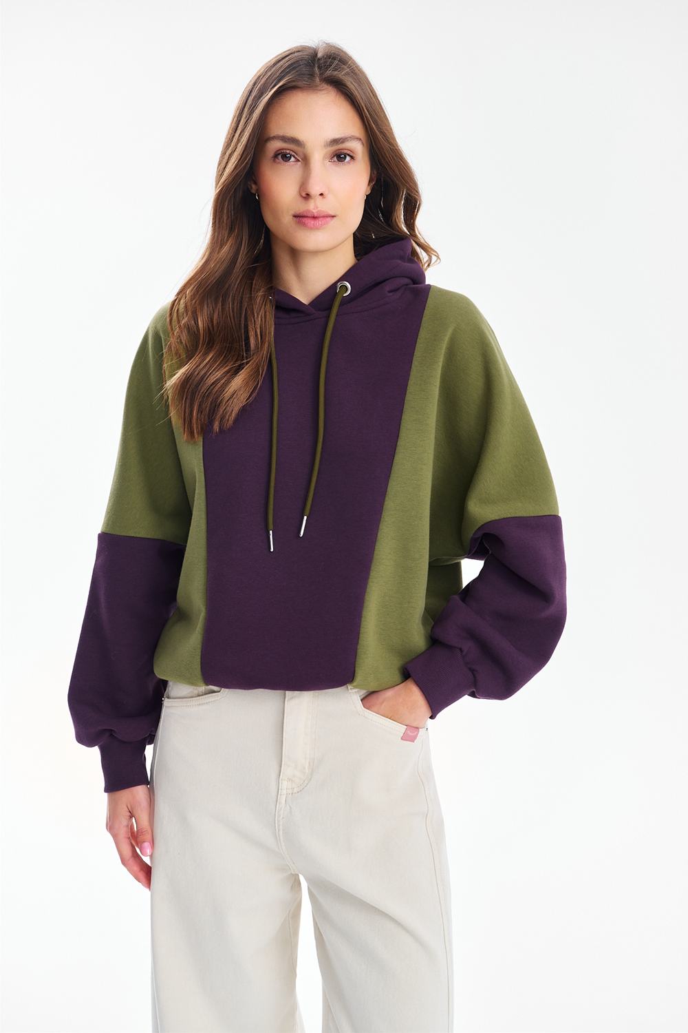 Bluza z kapturem City Plum