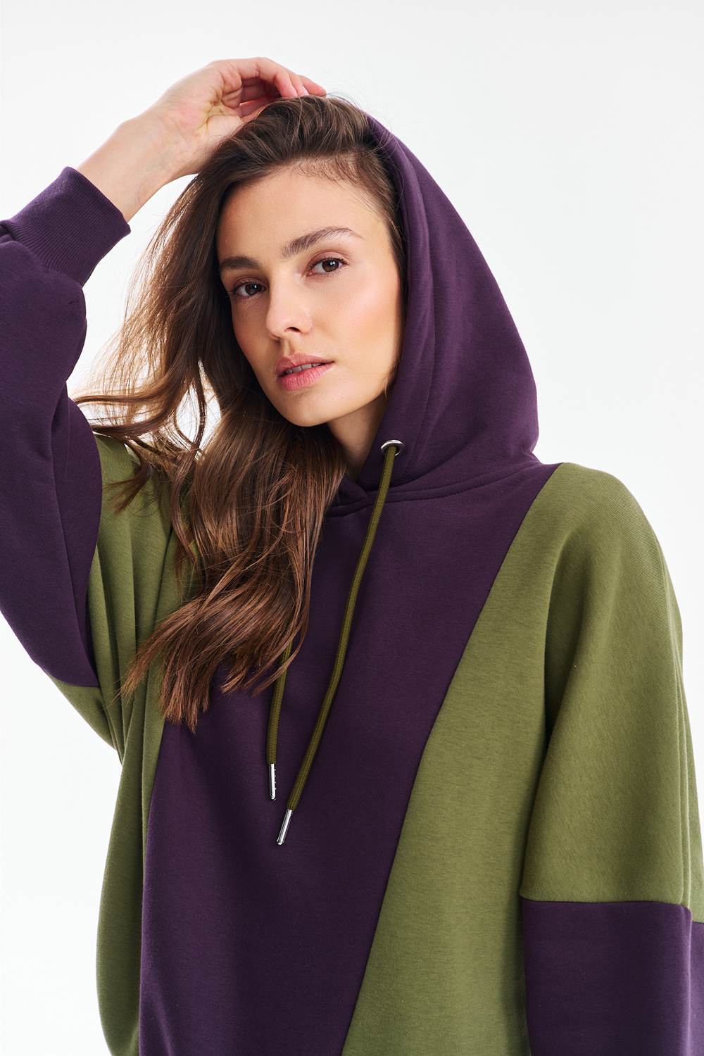 Bluza z kapturem City Plum