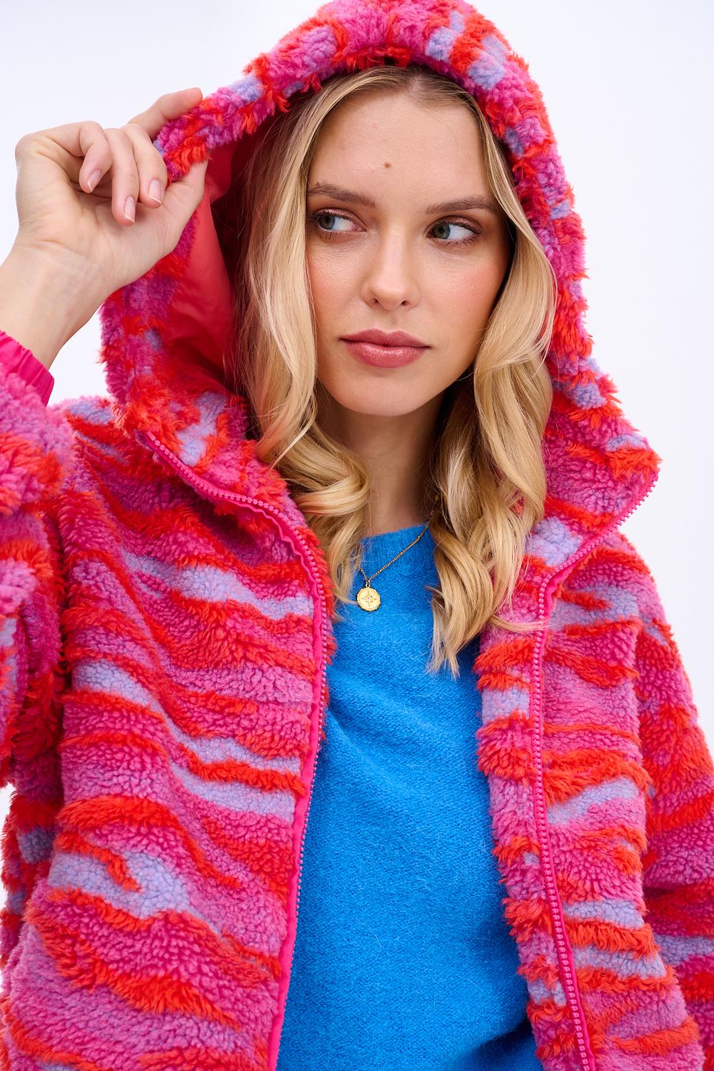 Kurtka z kapturem Snuggle Polar Berries