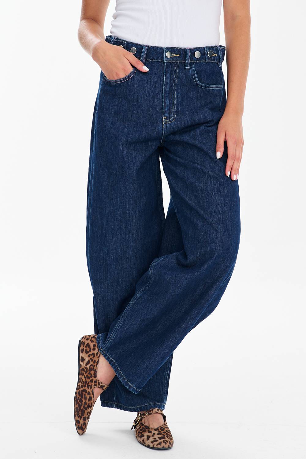 Spodnie jeansowe barrel Easy Blue