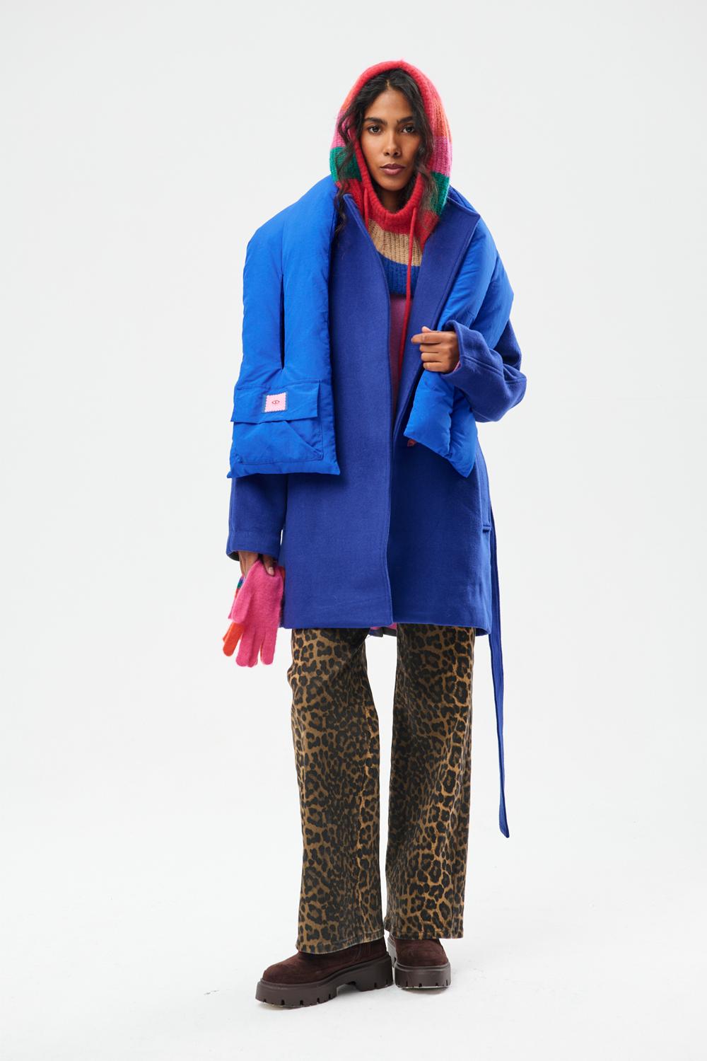 Szalik pikowany Cobalt Ice