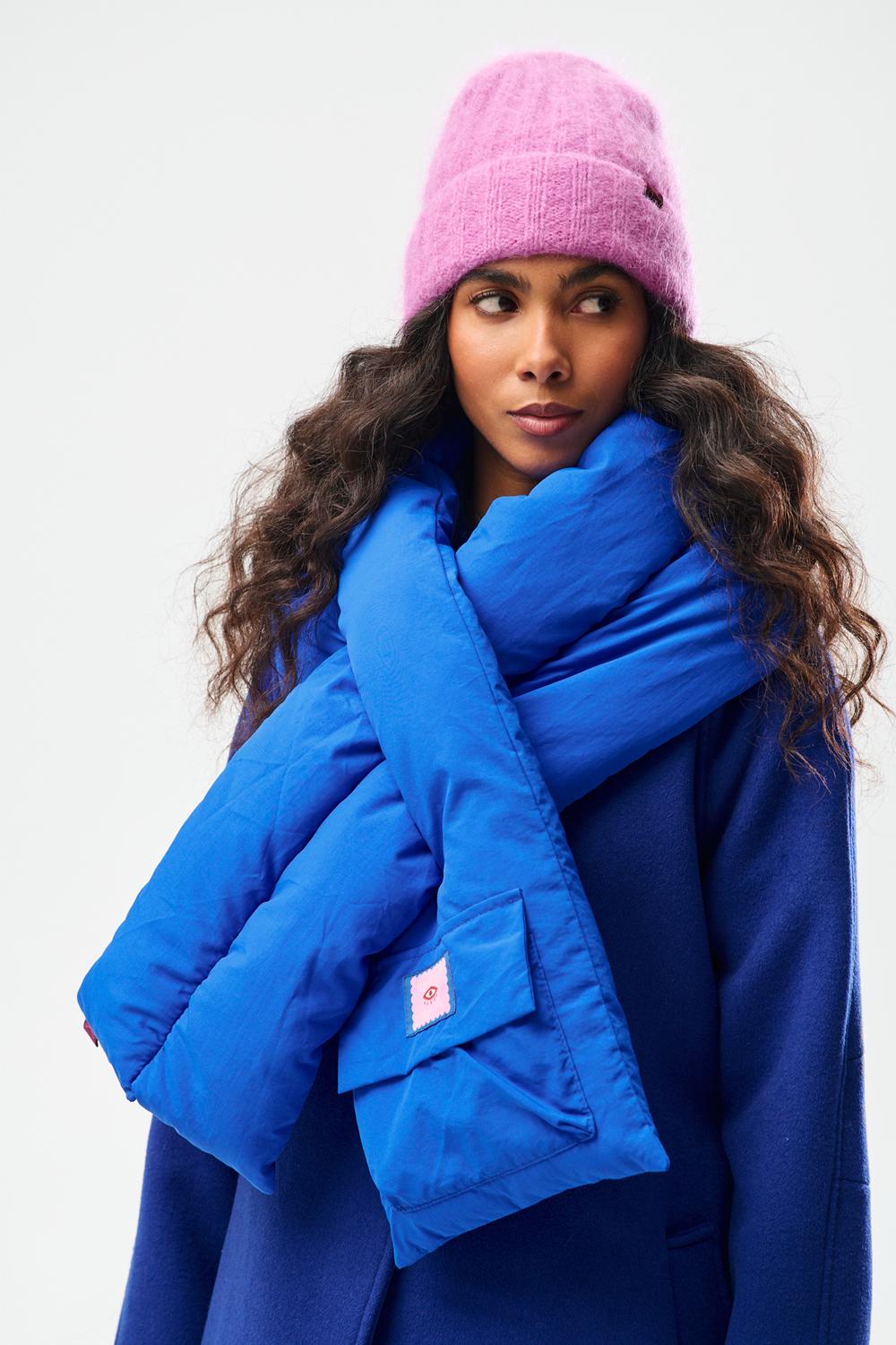 Szalik pikowany Cobalt Ice