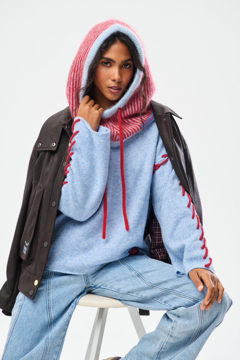 Czapka Balaclava Candy Cane