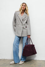 Torebka skórzana zamszowa No Rush