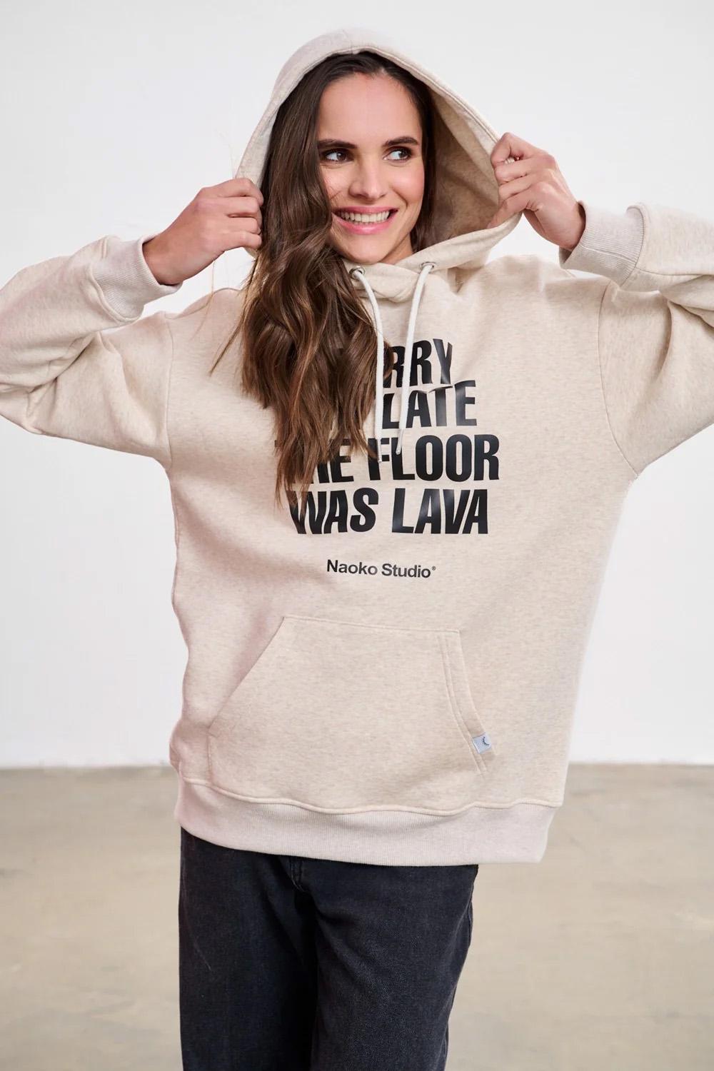 Bluza z kapturem Floor is Lava