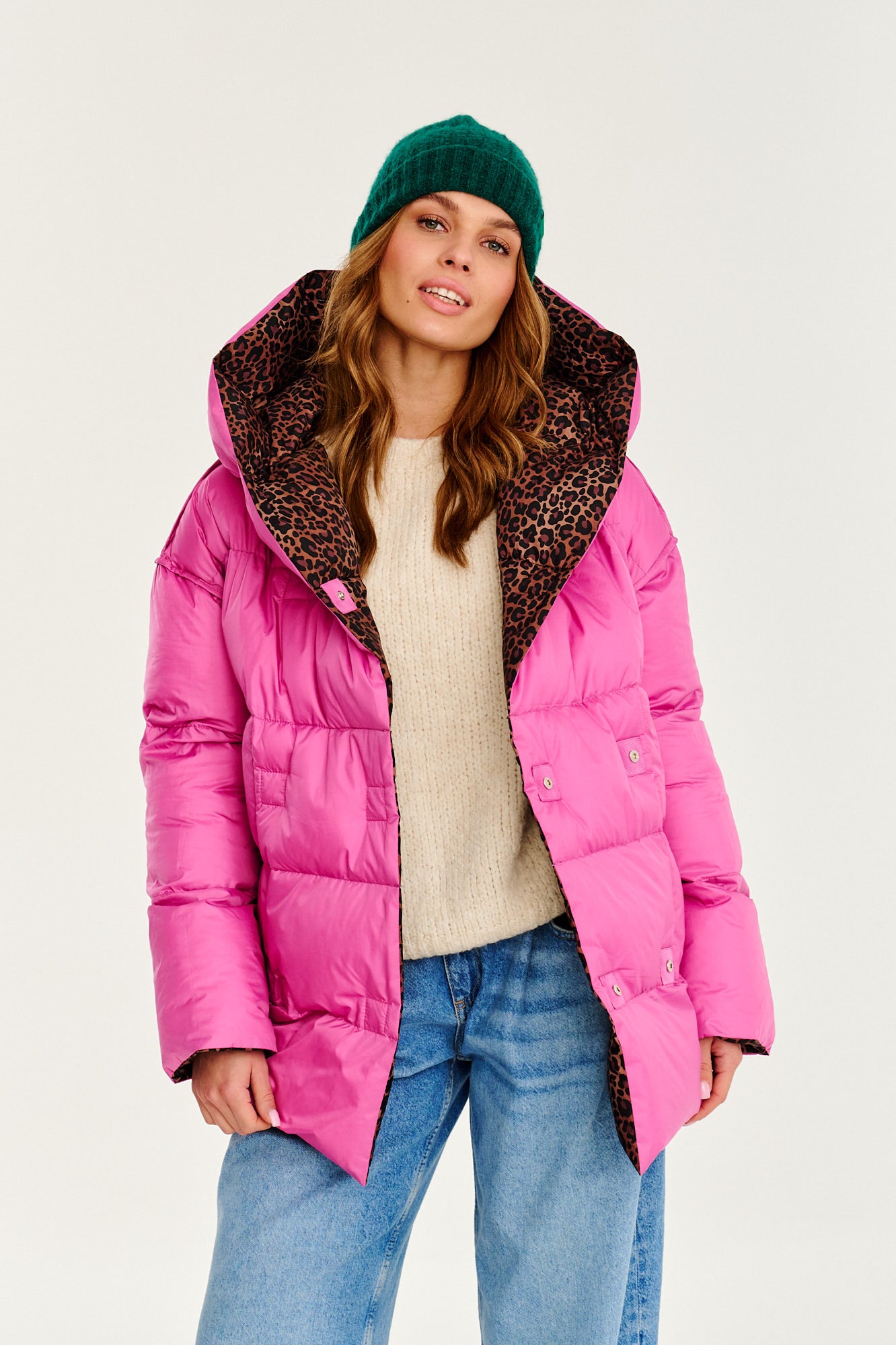 Dwustronna kurtka zimowa Alaska Pink Panther