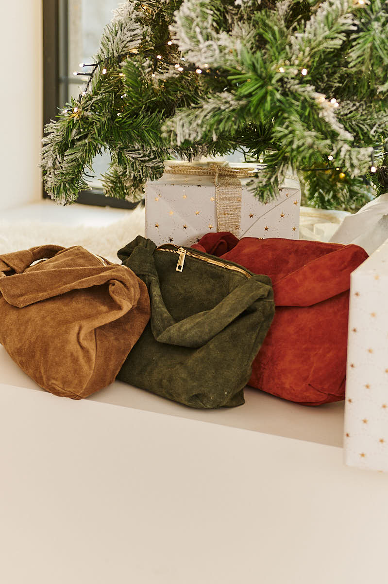 Torebka zamszowa Maroon – NAOKO-STORE.pl