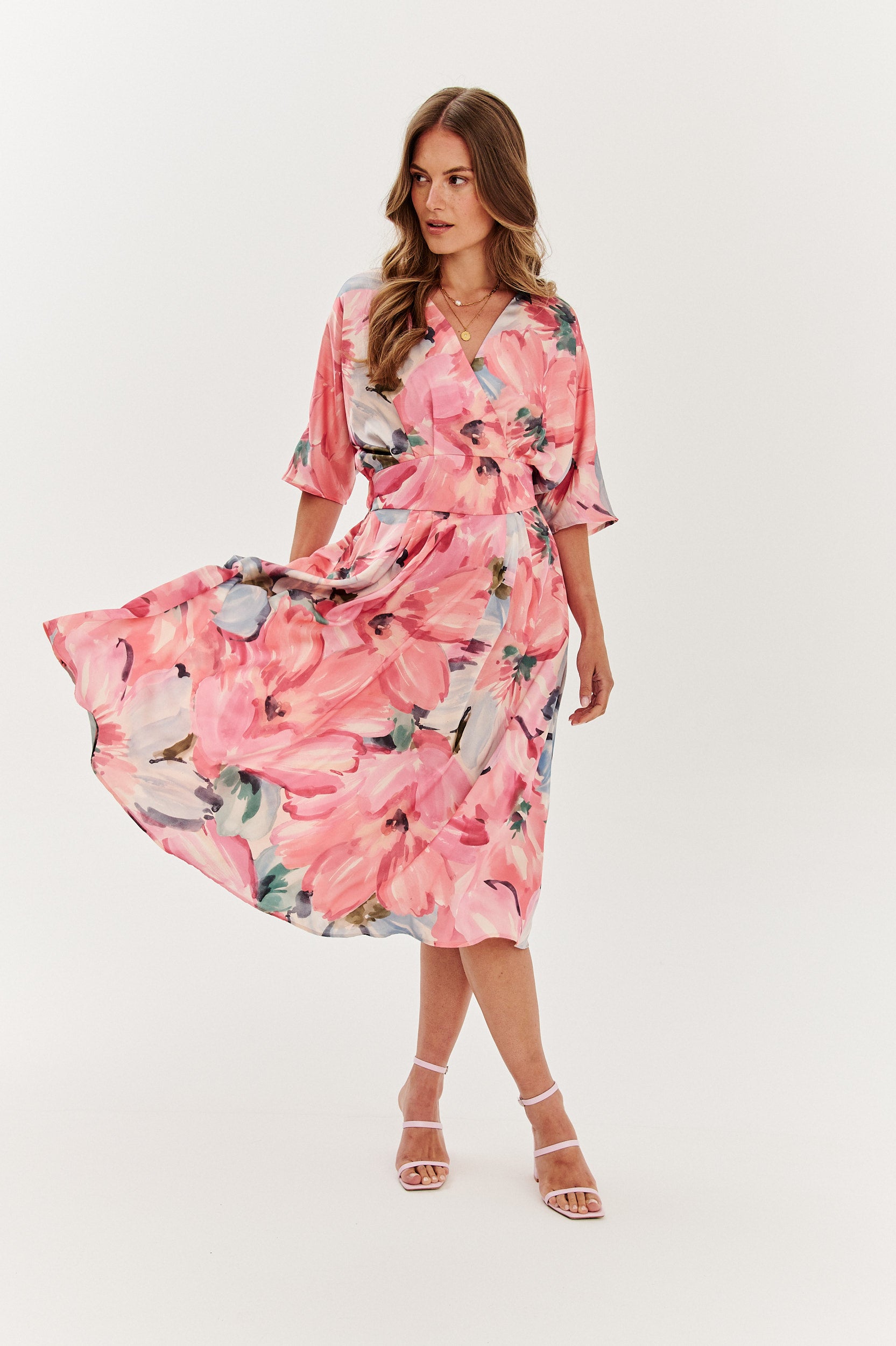 Sukienka midi Tuscany Blush