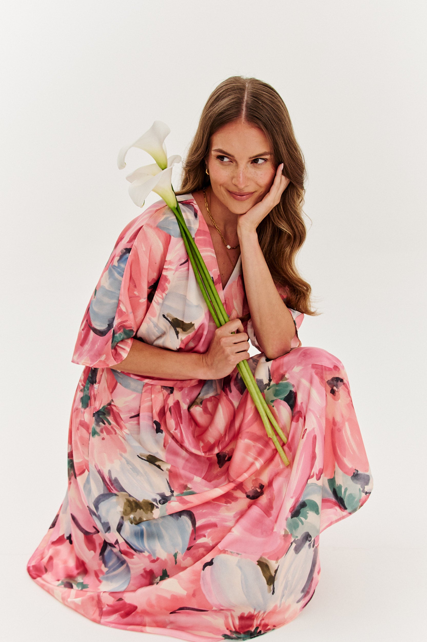 Sukienka midi Tuscany Blush