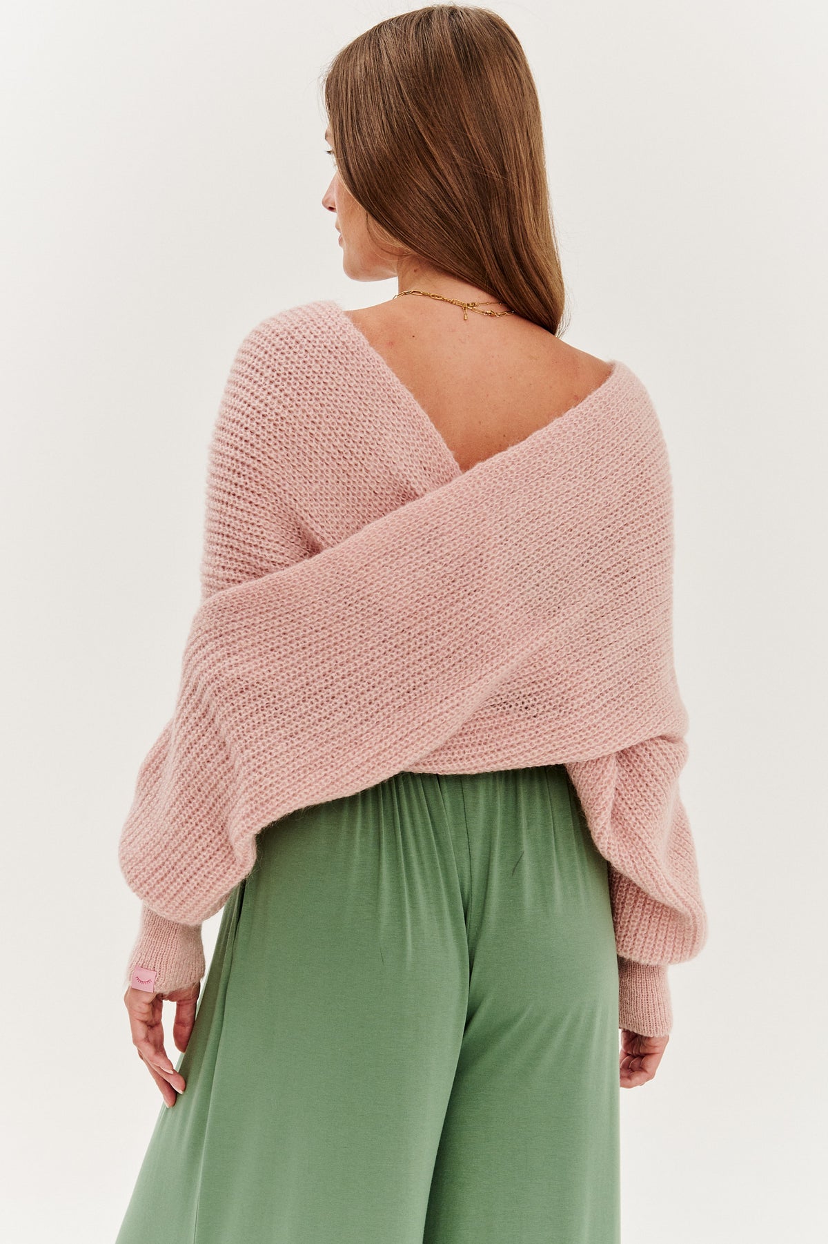Narzutka swetrowa multiway Icy Raspberry
