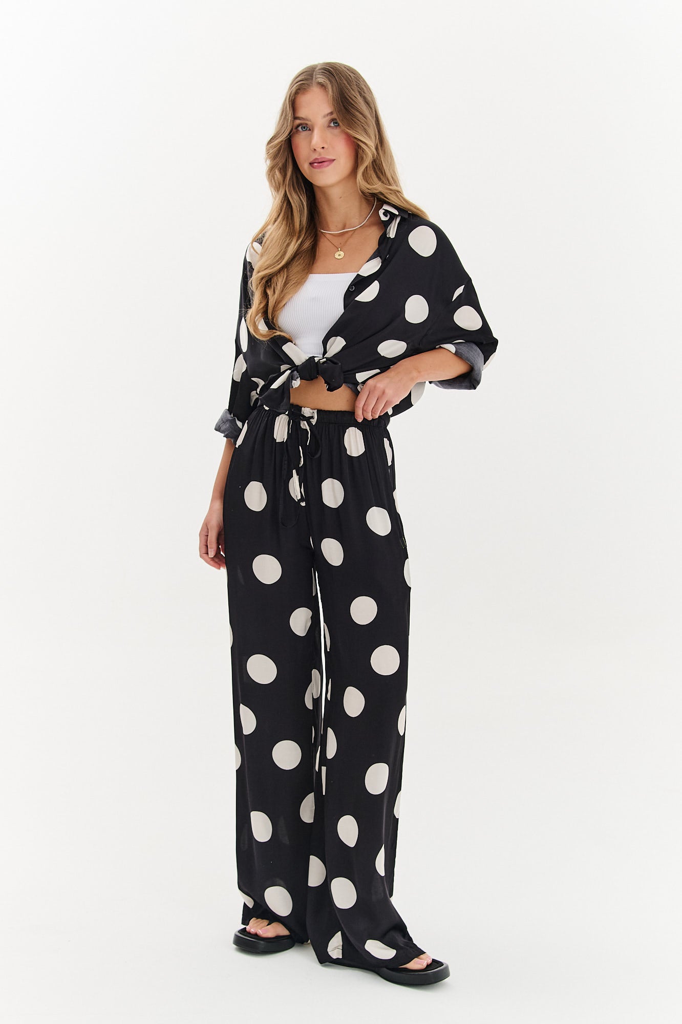 Szerokie spodnie Lucky Dots