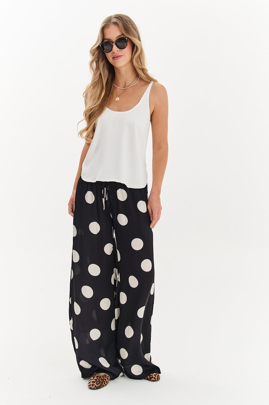 Szerokie spodnie Lucky Dots