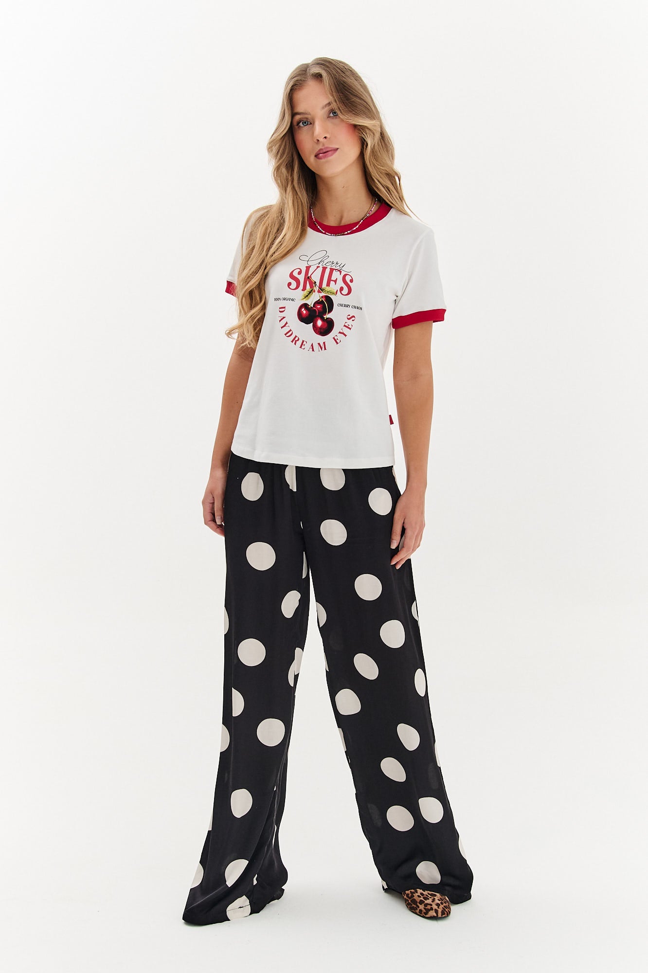Szerokie spodnie Lucky Dots