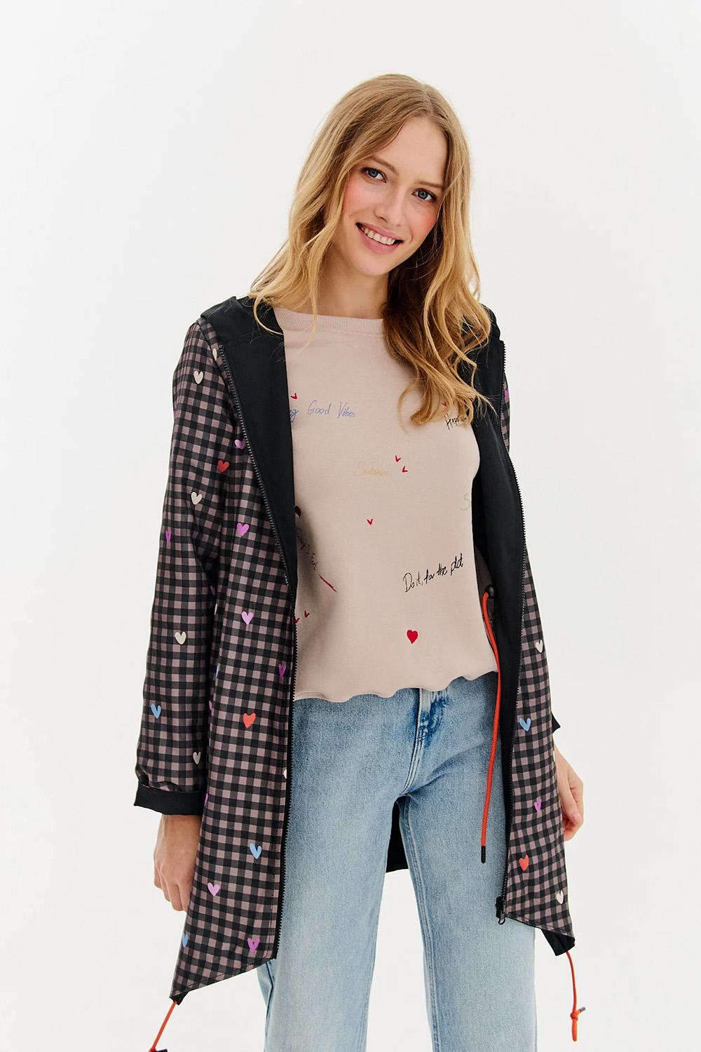 Parka dwustronna Pixel Love