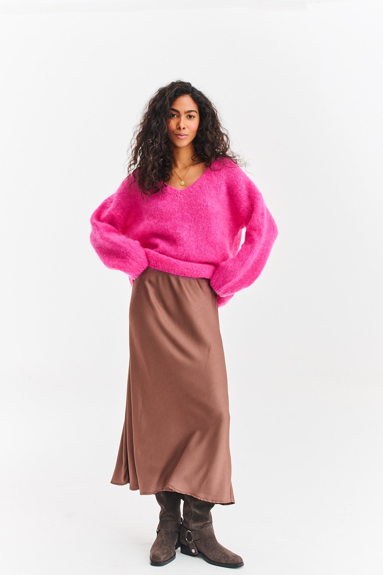 Sweter moherowy Pink Thunder