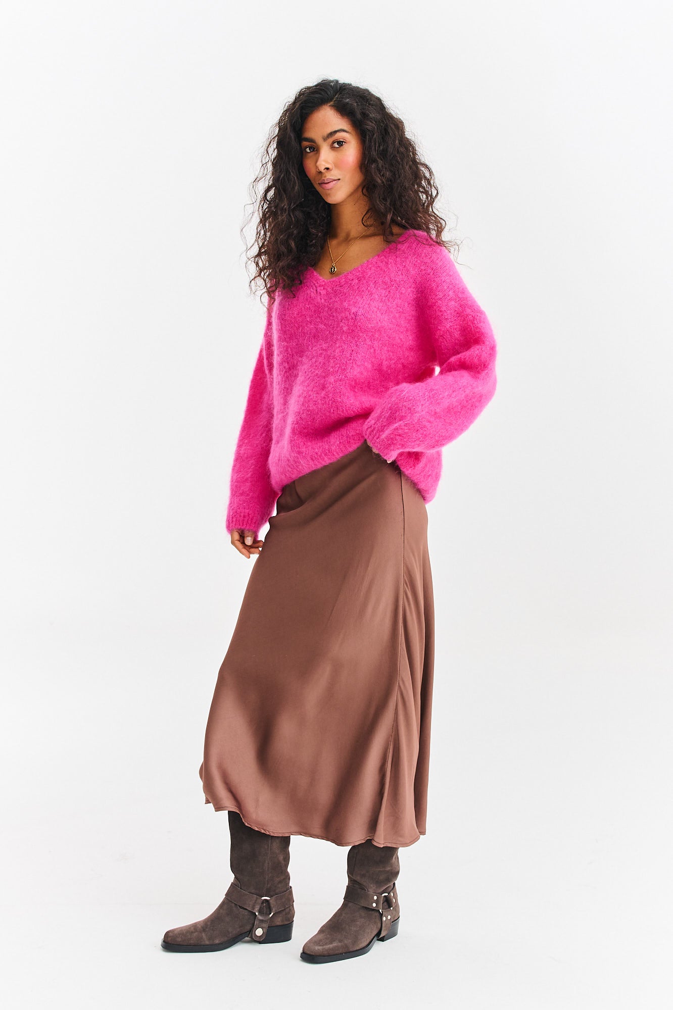 Sweter moherowy Pink Thunder