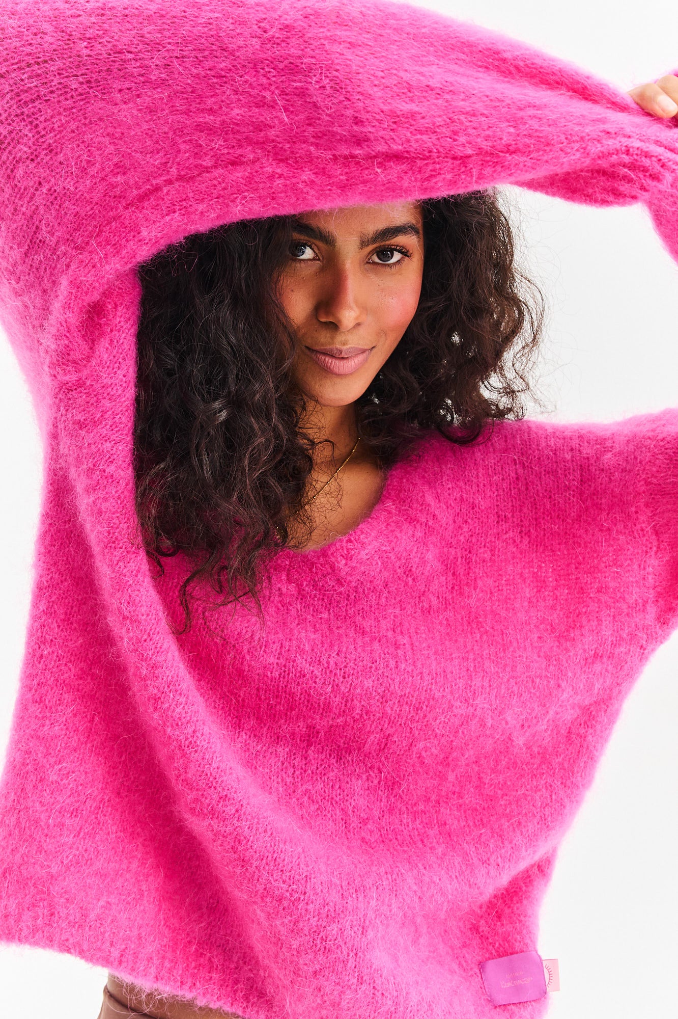 Sweter moherowy Pink Thunder