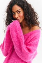 Sweter moherowy Pink Thunder