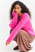 Sweter moherowy Pink Thunder