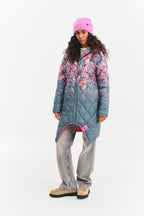 Dwustronna kurtka zimowa Iceberg Floral Sweet