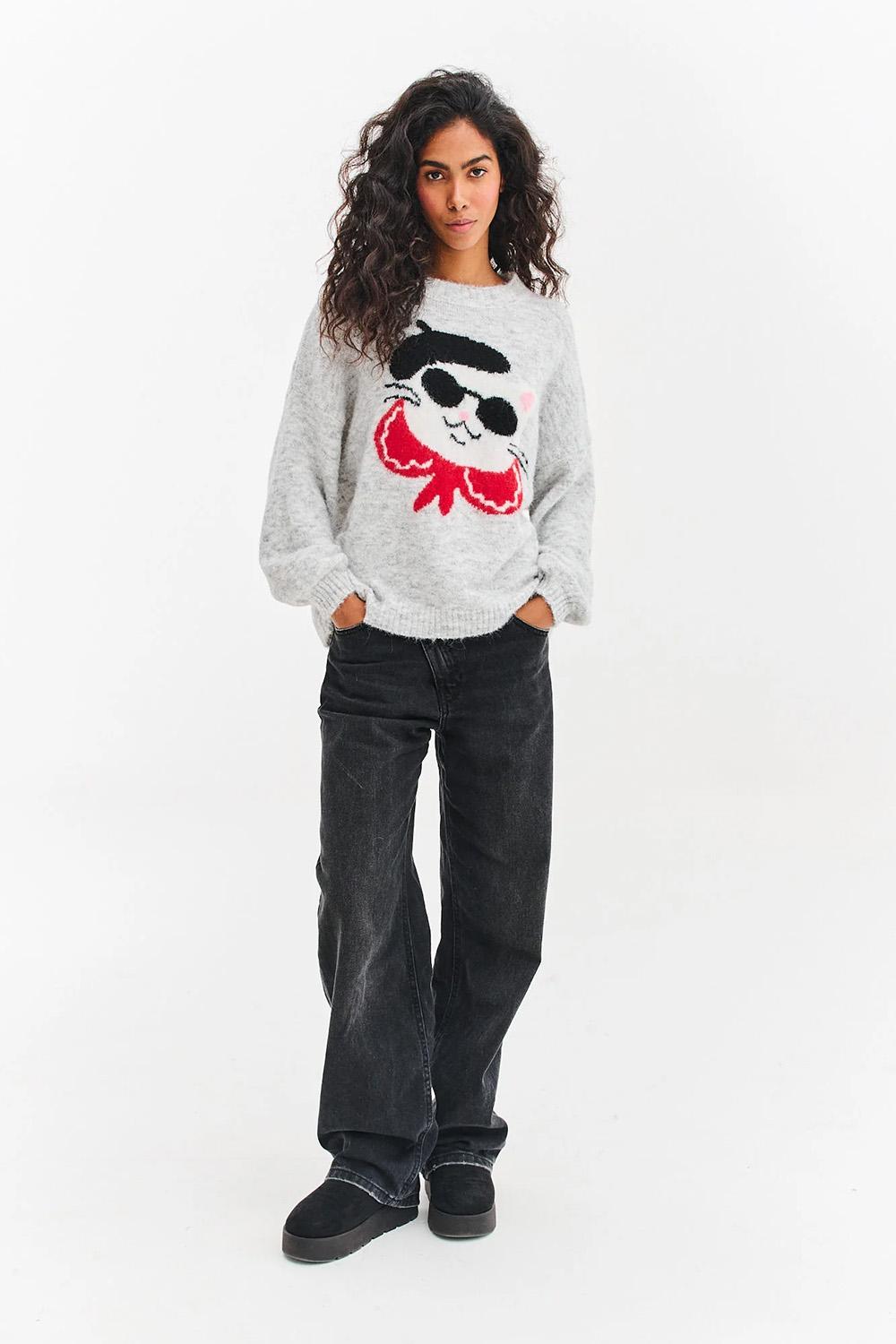 Sweter French Purrfect