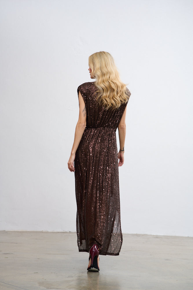 Długa sukienka cekinowa Magnetic Soul