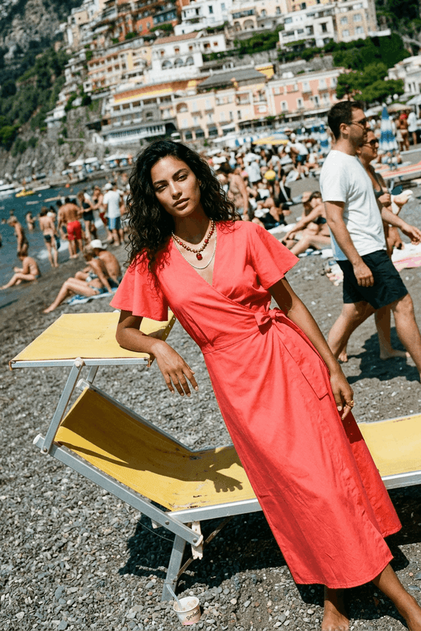 Sukienka midi Rosso Riviera