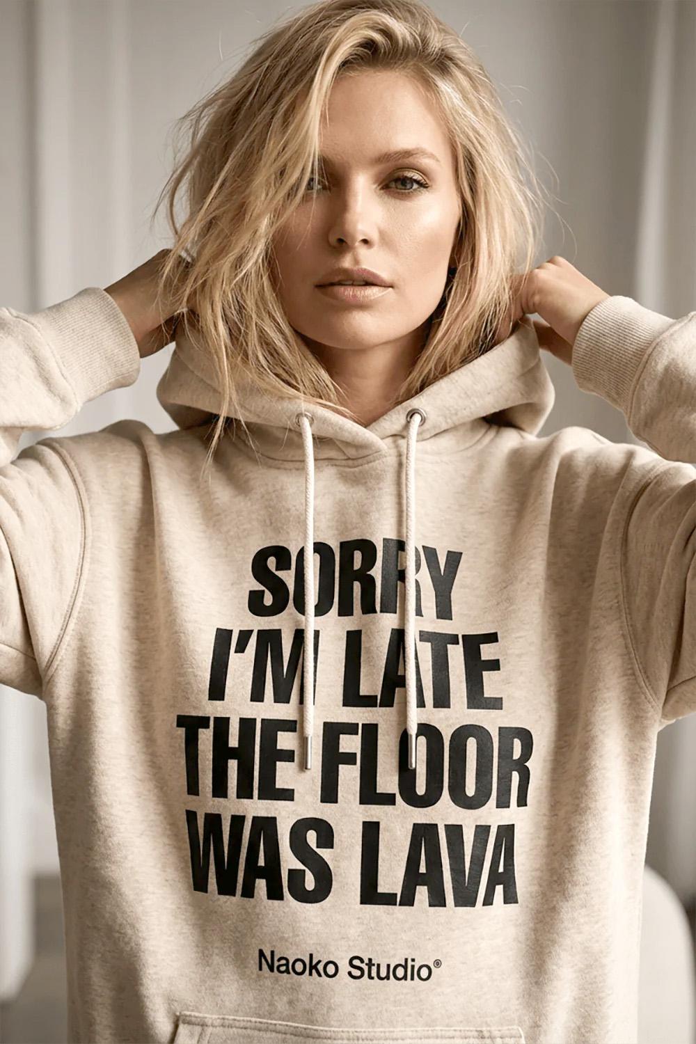 Bluza z kapturem Floor is Lava