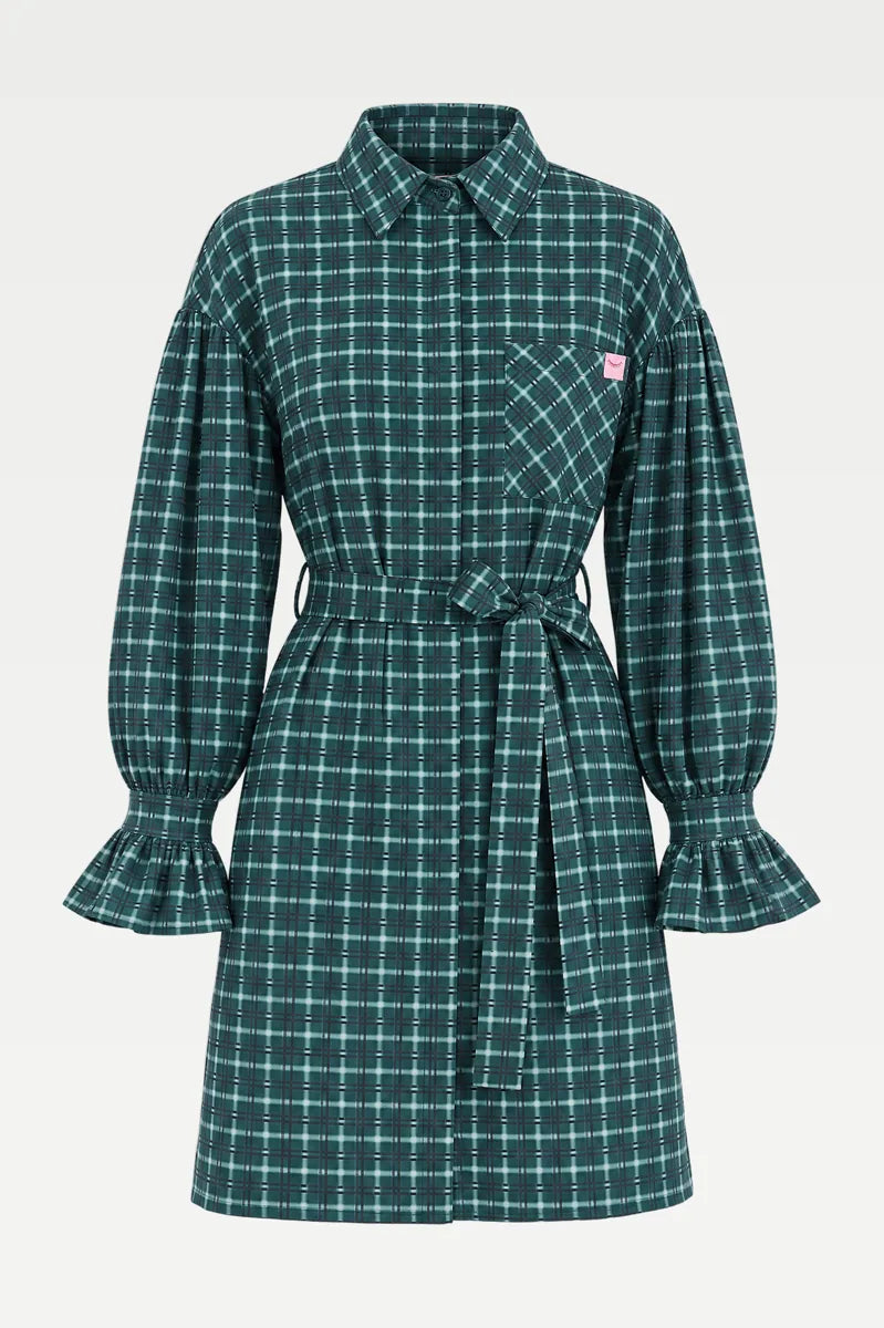 Sukienka koszulowa mini Tartan Rebel