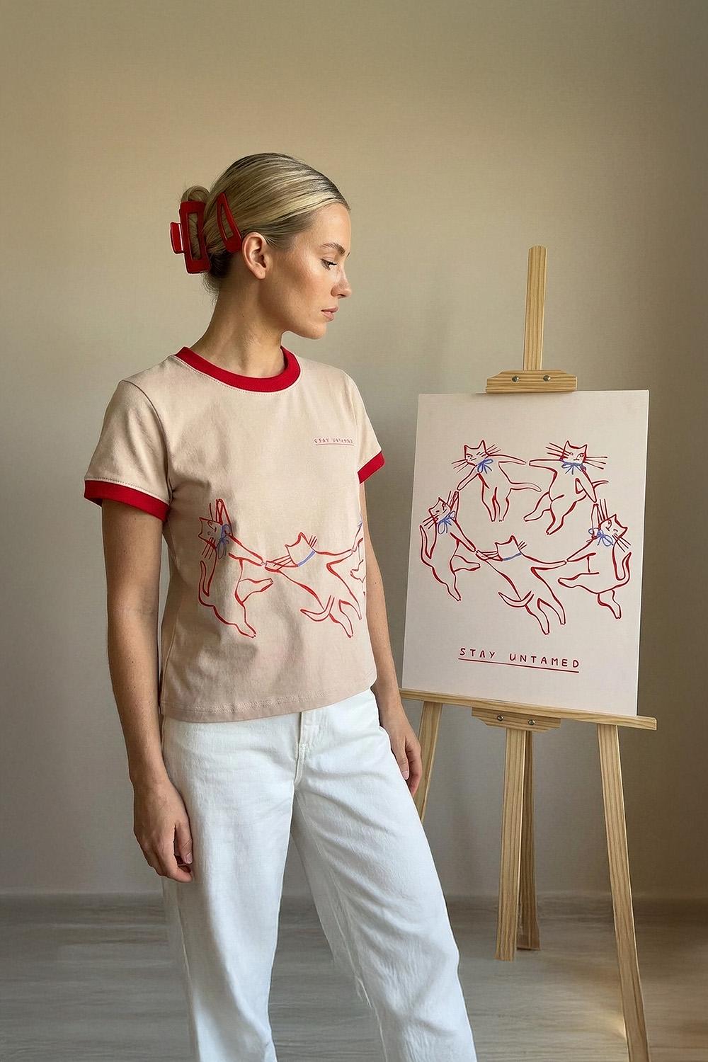 T-shirt Rebel Cats x Kit Agar