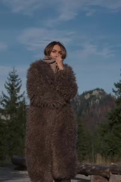 Płaszcz ze sztucznego futerka Soft Rebel