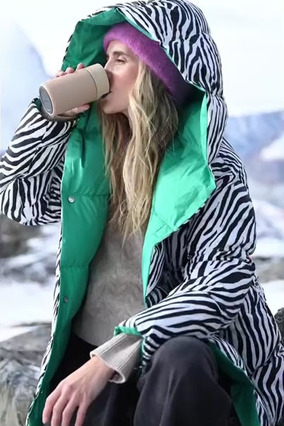 Dwustronna kurtka zimowa Alaska Zeebra