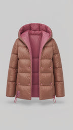 Dwustronna kurtka zimowa Alaska Caramel Blush