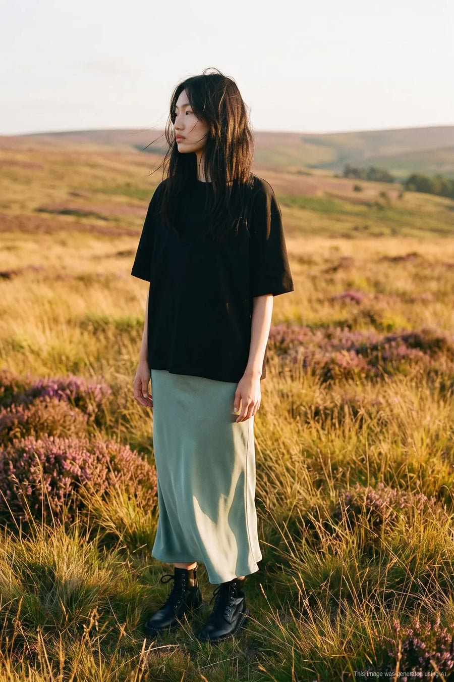 Spódnica midi Quiet Fields