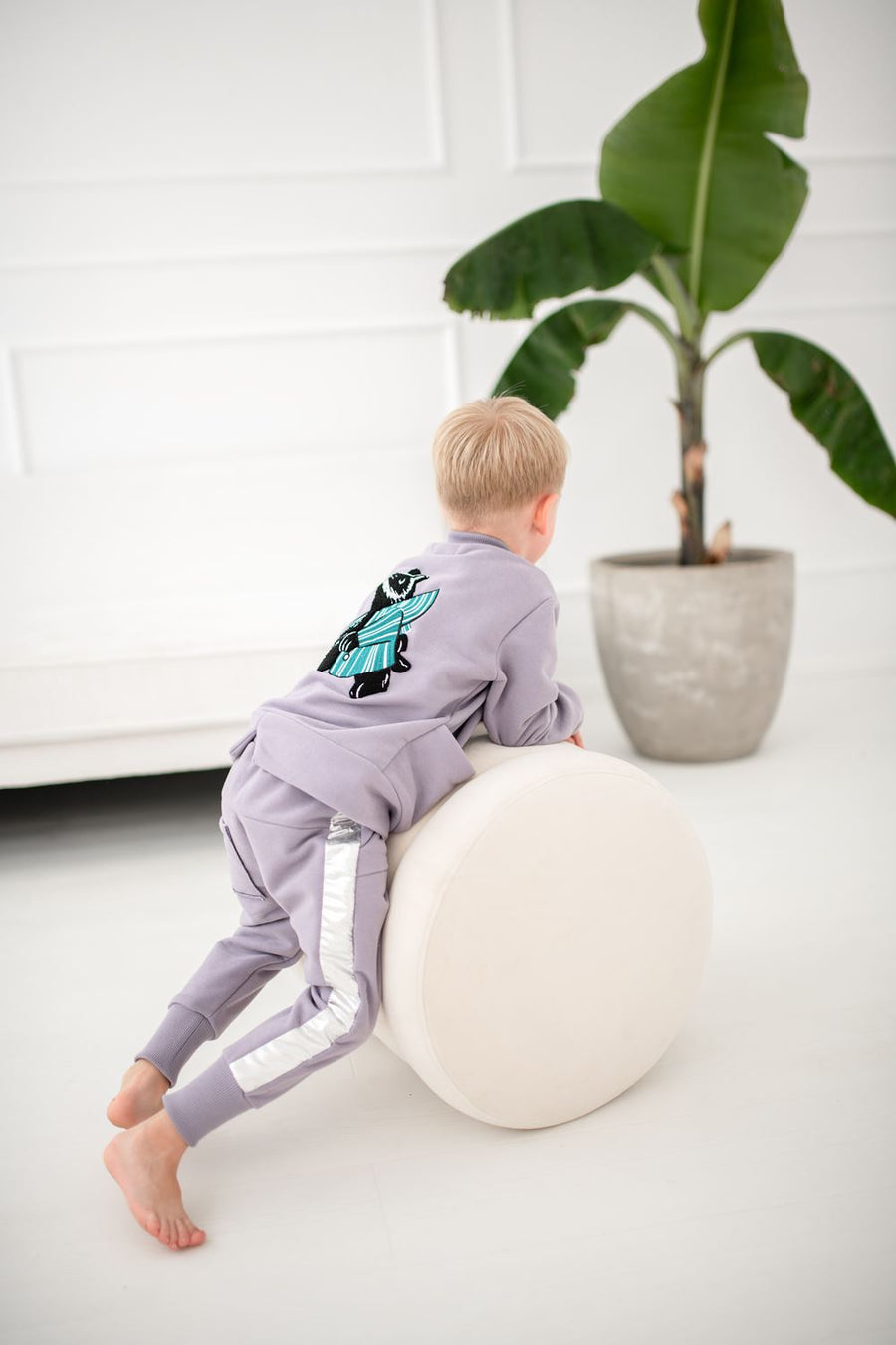 Spodnie z lampasem Cozy Lavender